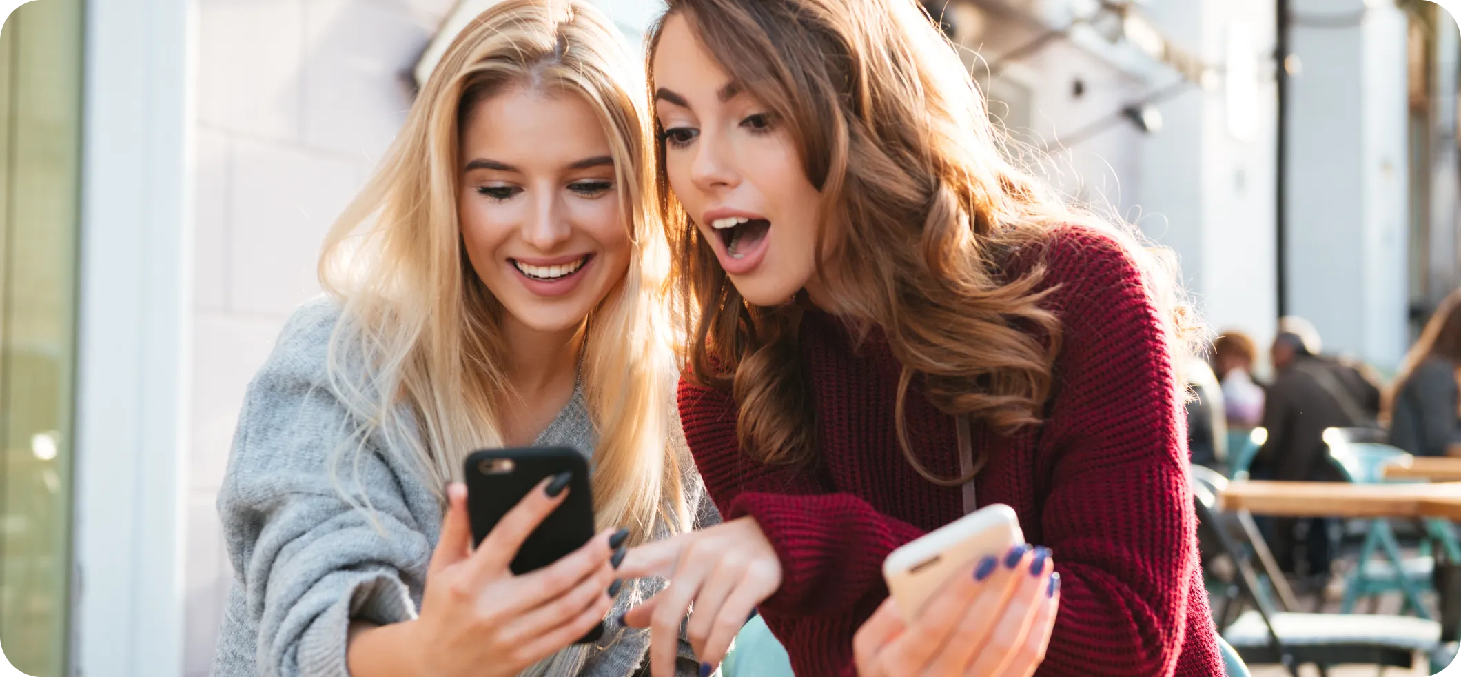 Girls Looking at the phone